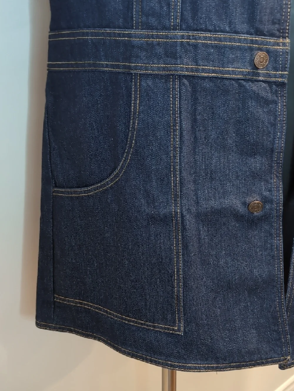 Levi's Vintage Clothing Safari Jacket Car Coat 70's Jeans Denim - Picture 5 of 16